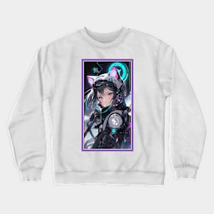 Anime Cat Girl | Quality Anime Artwork | Manga Anime Art Crewneck Sweatshirt